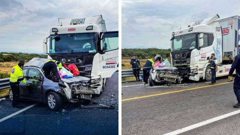 Pierde la vida conductor tras chocar contra un tractocamión en La Piedad, Michoacán 