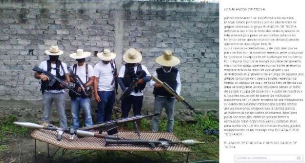 Supuesto nuevo grupo armado aparece en Apatzingán, Michoacán 