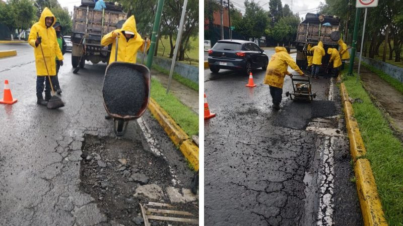 Gobierno de Morelia realiza bacheo en diferentes puntos 