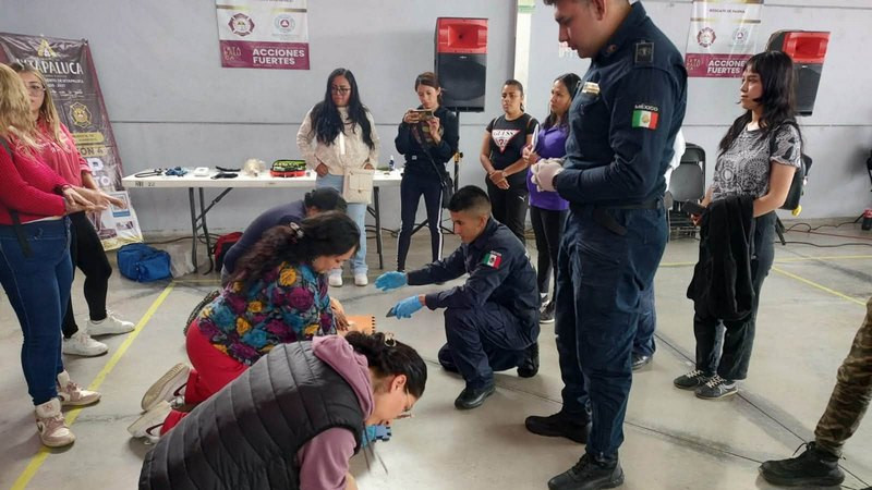 En Ixtapaluca, Protección Civil y Bomberos efectúan su Segundo Curso Municipal de Primeros Auxilios 