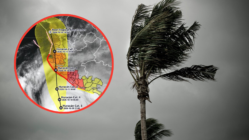 ¡Alerta en Michoacán! piden resguardo por huracán Simon; prevén olas de hasta 10 metros en el Pacífico 