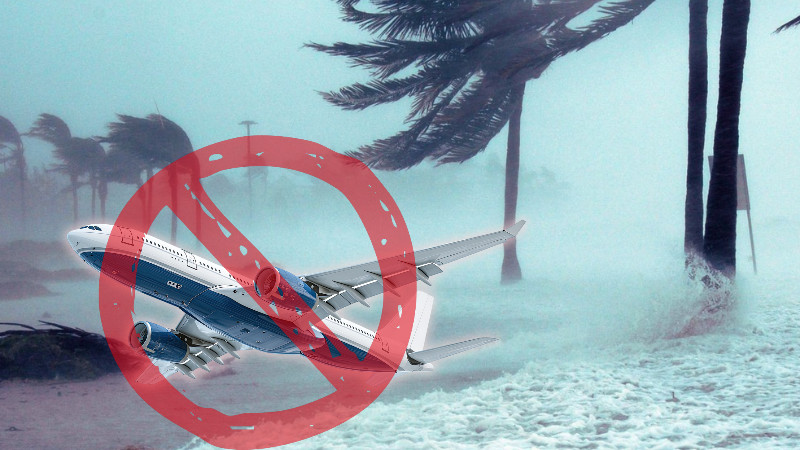 Huracán Simón obliga a suspender vuelos en tres aeropuertos del Pacífico; prevén reanudación gradual hasta el lunes 