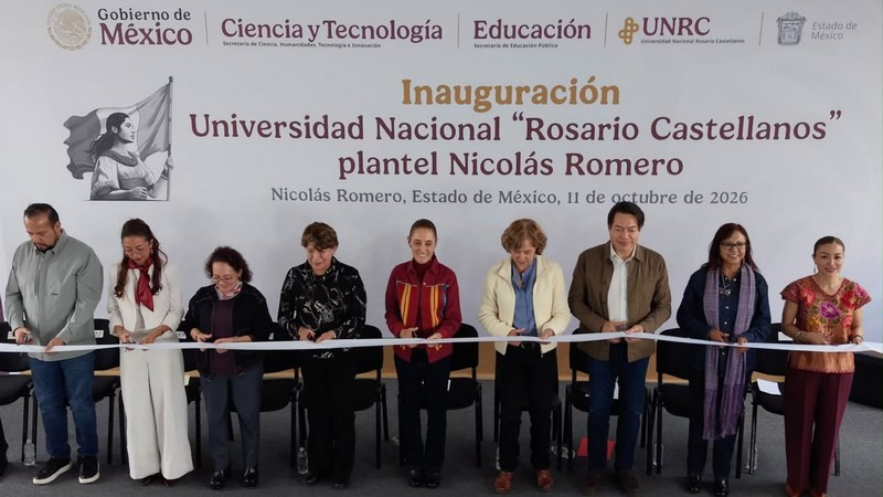Sheinbaum inaugura universidad en Nicolás Romero y anuncia beca universitaria 