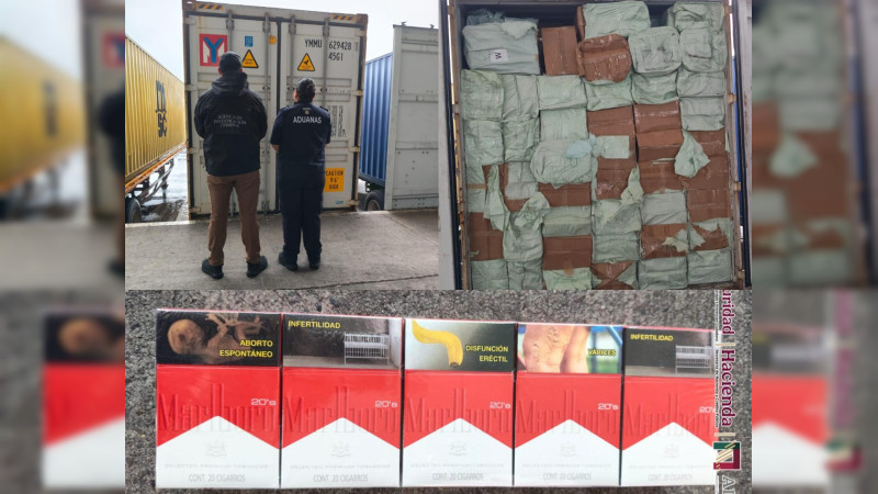 Sigue la guerra contra el tabaco ilegal en Michoacán: Marina y FGR decomisan casi 10 millones de cigarros pirata en Lázaro Cárdenas 