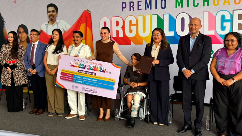 Reconocen a activistas con el Premio Michoacano del Orgullo LGBTTTIQ+ 