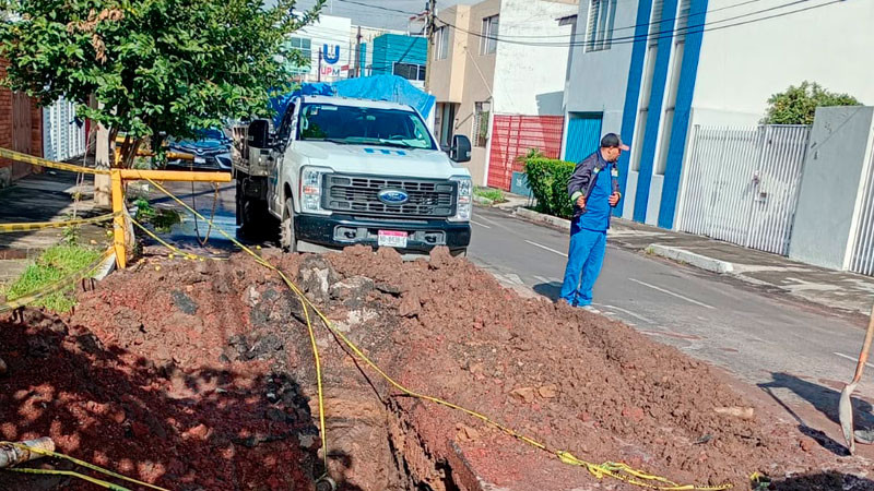 Atiende Ooapas fuga de agua potable y concluye trabajos en Nueva Chapultepec 