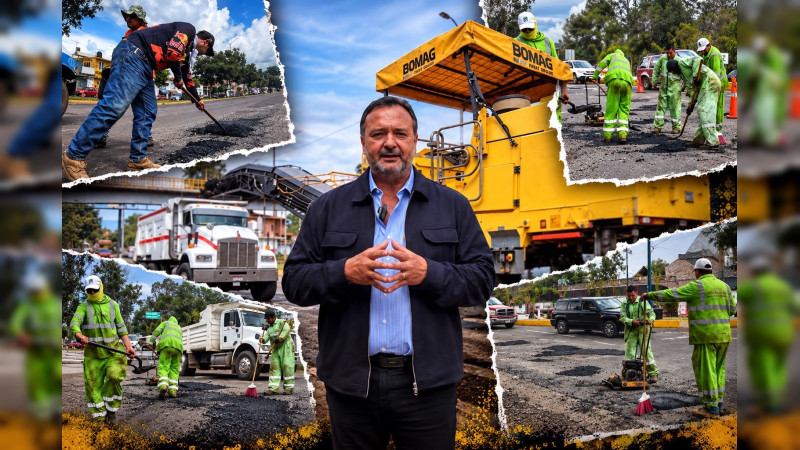 Estalla la indignación en Pátzcuaro contra Julio Arreola: presume bacheo de vialidades principales como “reencarpetamiento”, a unos días de la mayor celebración turística de Michoacán 