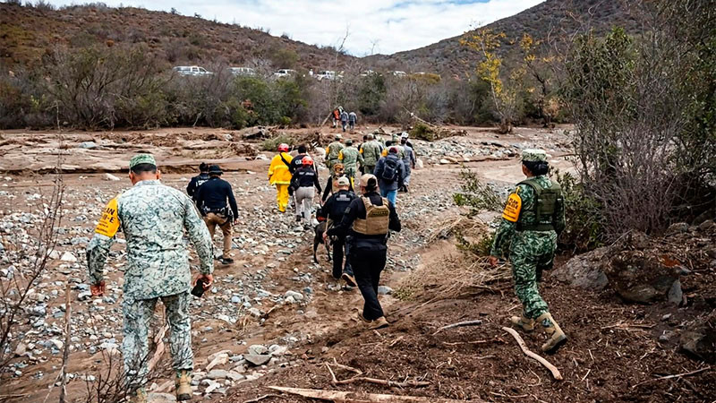 "Rachel" deja siete personas sin vida y tres desaparecidos en Baja California 