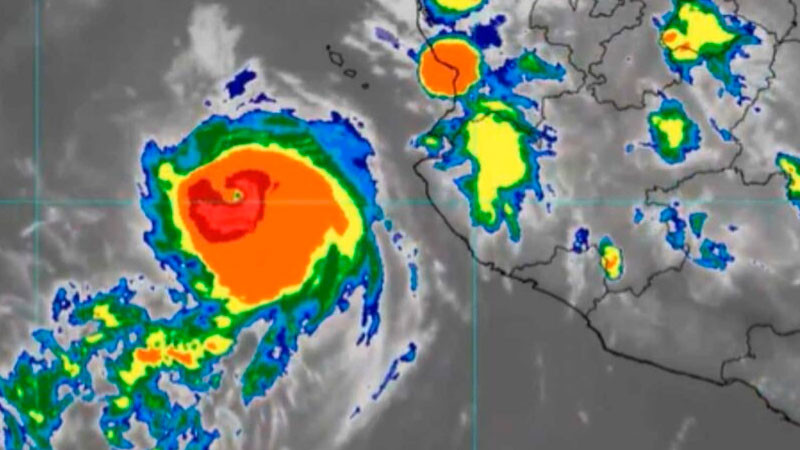 'Simon' se desplaza como categoría 2; mantiene clima lluvioso en varios estados 