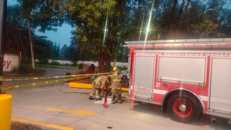 Muere hombre en accidente en Uruapan, Michoacán 