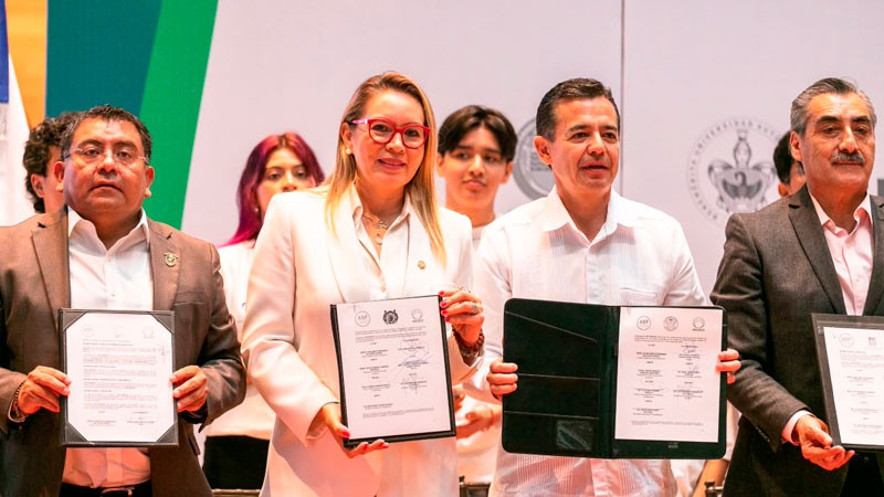 ASF y UMSNH signan convenio para implementar el programa nacional de auditorías y auditores universitarios 