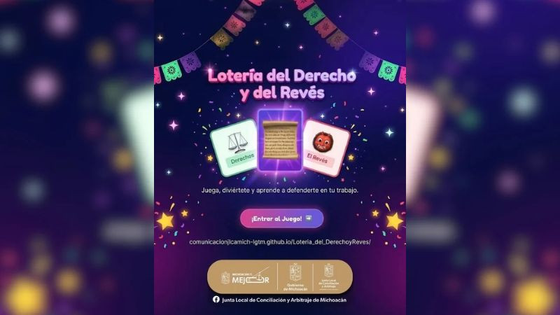 JLCA lanza juego para promover los derechos laborales de michoacanos 