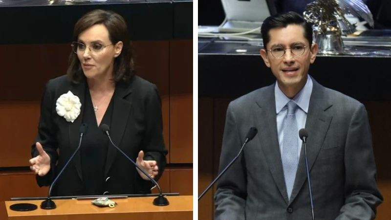 Lilly Téllez llama “mediocre” a la política exterior de México y confronta a canciller en el Senado 