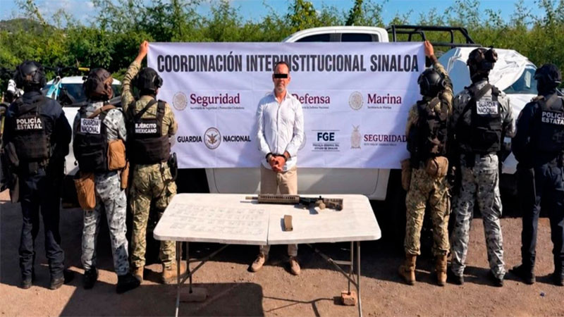 Detienen en Sinaloa a presunto operador financiero de grupo delictivo, requerido por EU 