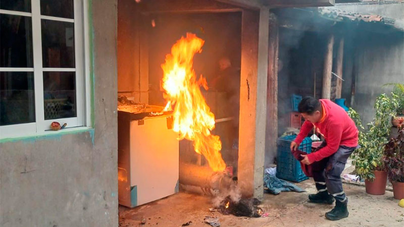 Explosión de gas LP en Zitácuaro, Michoacán, deja un herido y daños materiales  