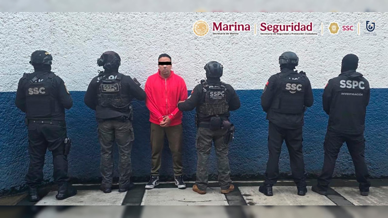 CDMX: Cae en Iztapalapa líder de célula criminal dedicada a la extorsión y venta de estupefacientes 