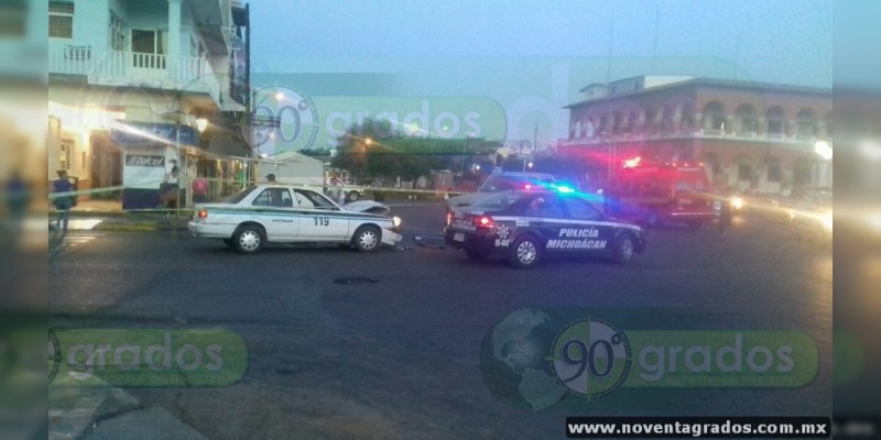Muere taxista en choque en Apatzingán, Michoacán - Foto 2 