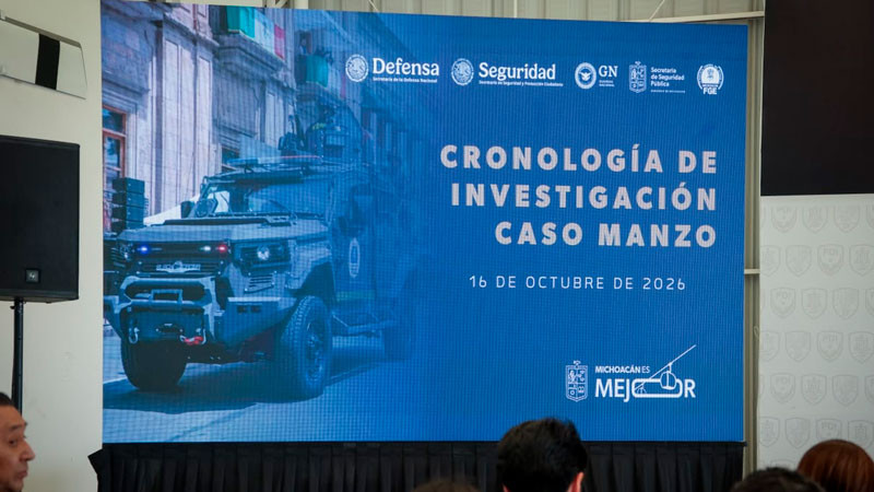 Investigación del homicidio de Carlos Manzo al 90 por ciento de avance; suman 33 personas detenidas 