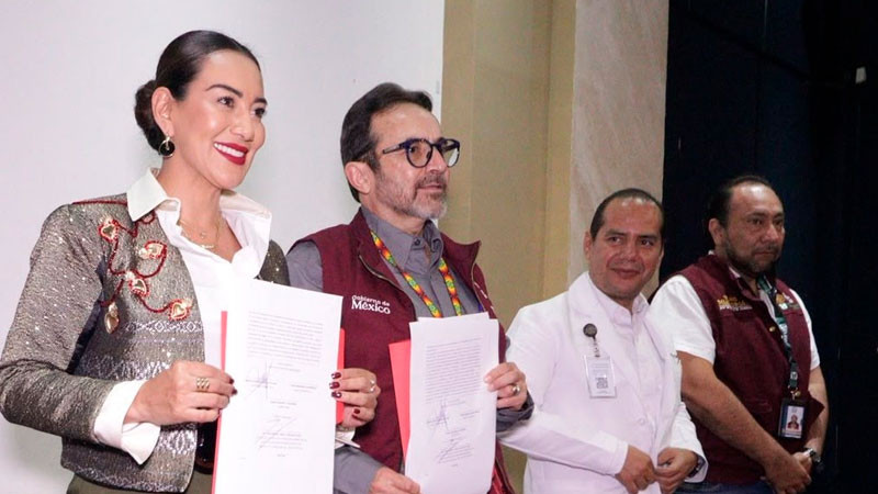 Formalizan IMSS y Zacapu donación de terreno 