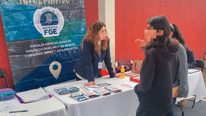 Madero, Michoacán: promueve la FGE prevención de la violencia contra las mujeres 