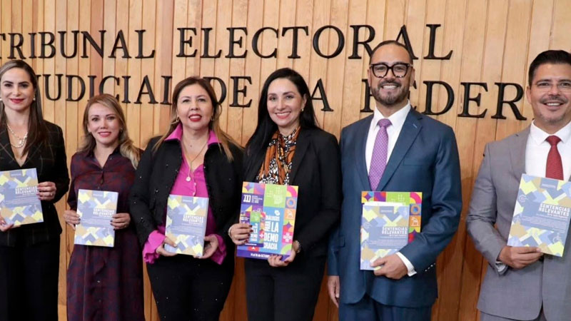 Magistrada Alma Rosa Bahena Rosales participó en la presentación del libro “Sentencias Relevantes de la Sala Superior del TEPJF” 