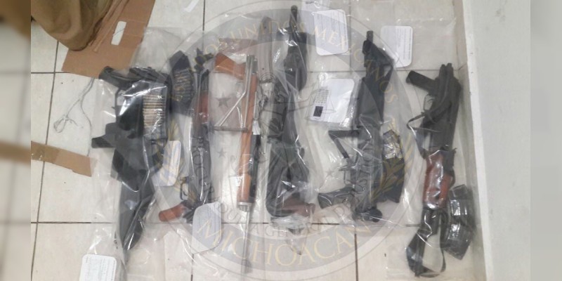 Caen 6 con arsenal en Buenavista, Michoacán - Foto 0 