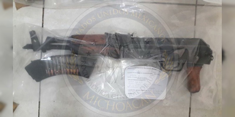 Caen 6 con arsenal en Buenavista, Michoacán - Foto 1 