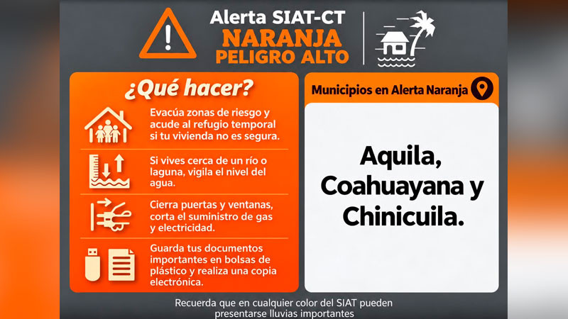 Llama PC a extremar precauciones en la Costa y Sierra ante paso del huracán “Trudy” 