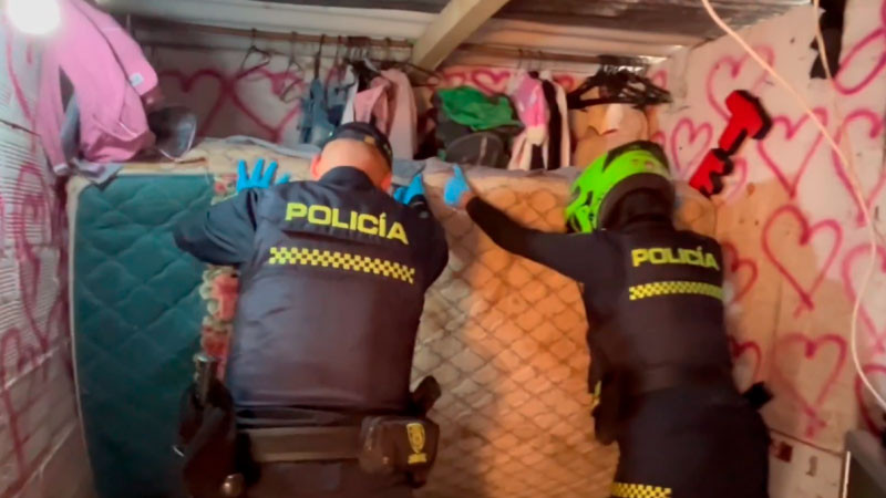 En Colombia desmantelan la "Casa del Terror"; decomisan estupefacientes y rescatan a menores 