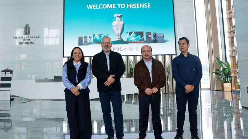 Bedolla visita Hisense para estrechar lazos comerciales entre China y Michoacán 