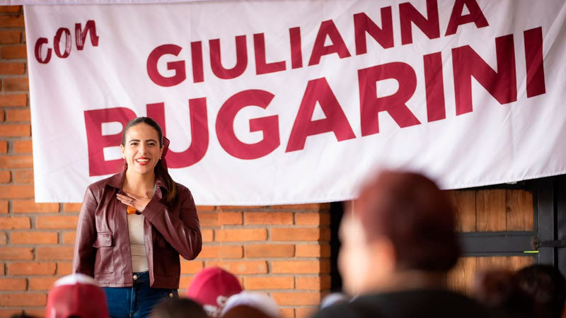 Giulianna Bugarini llama a fortalecer la organización territorial para construir la transformación de Morelia 