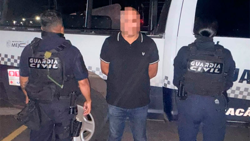 En Morelia, Michoacán: Detiene la GC a presunto ladrón, estaba armado 