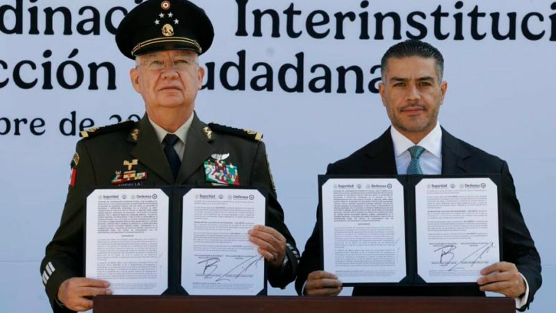 Defensa y SSPC firman convenio para fortalecer acciones operativas 