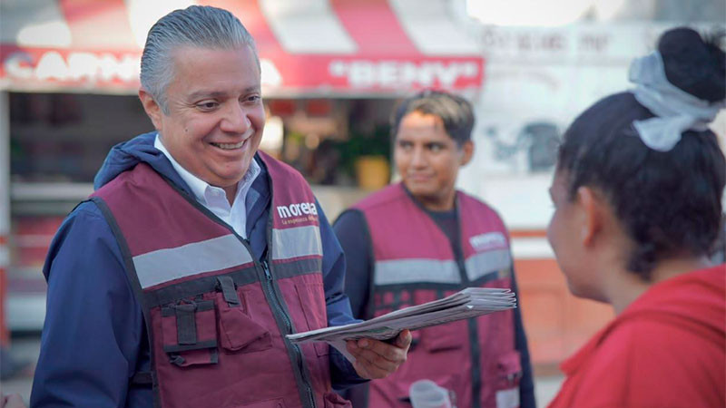 Luis Navarro fortalece estrategia Barrio x Barrio y escucha a familias de Morelia 