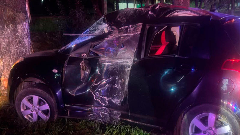 Muere automovilista tras chocar en Morelia, Michoacán; hay dos heridos 