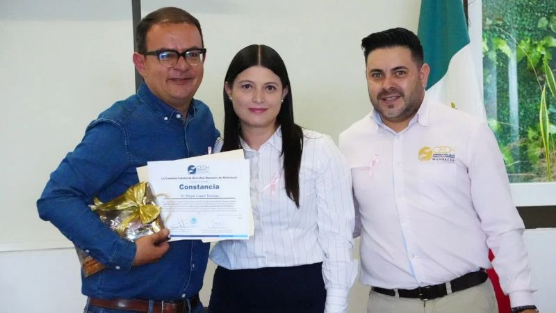 CEDH Michoacán promueve la prevención del cáncer de mama y el derecho a la salud integral 