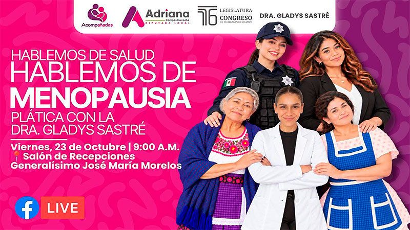 Adriana Campos Huirache convoca a foro para hablar sin tabúes sobre menopausia y salud femenina 