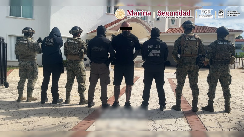 Golpe al crimen internacional en Cancún, Quintana Roo: Marina captura a jefe de banda de motociclistas que opera en Norteamérica 