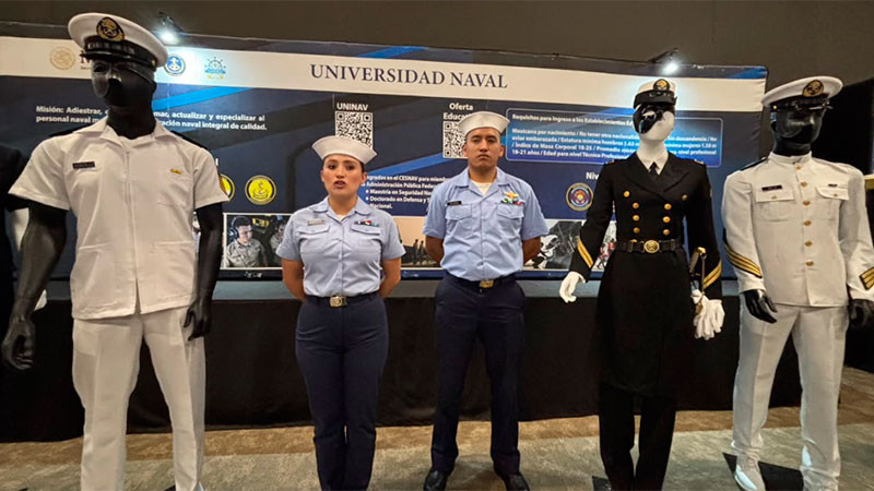Marina promueve vacantes en Michoacán; podrán enlistarse en Ceconexpo 