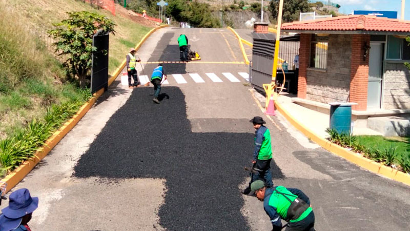 Gobierno de Morelia da seguimiento a la rehabilitación de vialidades con jornadas de bacheo 