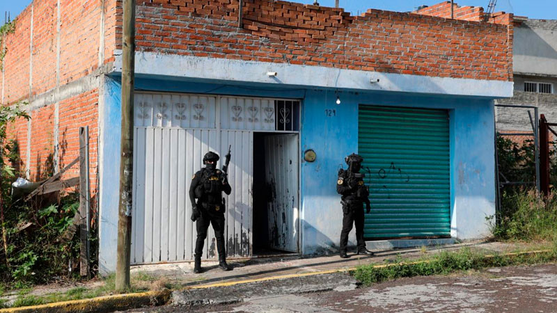 Tras cateos en Morelia y Tarímbaro aseguran mil 880 dosis de estupefacientes 