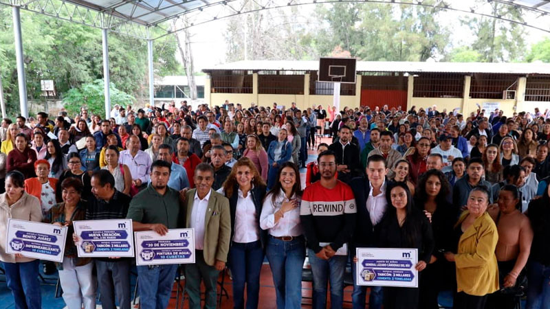 Reconoce comunidad educativa apoyo de Alfonso Martínez Alcázar hacia escuelas de Morelia 
