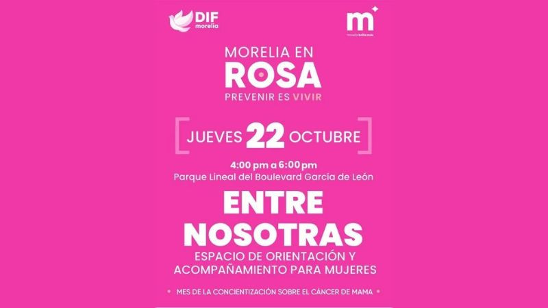 Invita Semmujeris a su jornada “Entre Nosotras”, en el marco del Octubre Rosa 