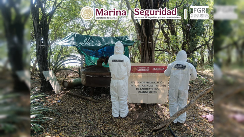 Golpe al crimen en Culiacán, Sinaloa: Inhabilitan laboratorio de 2 mil 500 metros cuadrados 