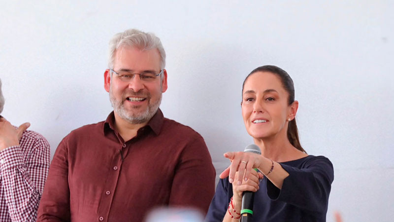 Sheinbaum estará este fin de semana en Morelia, Apatzingán y Pátzcuaro: Bedolla 