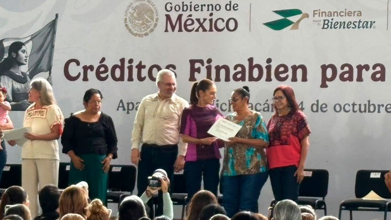 Finabien ha entregado más de 56 mil créditos para mujeres en Michoacán 
