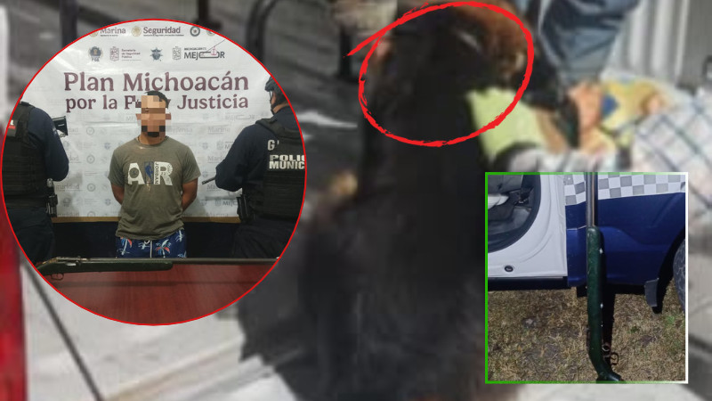 Detienen en Puruándiro, Michoacán a hombre acusado de disparar cinco veces contra un perro y amenazar a su dueño 