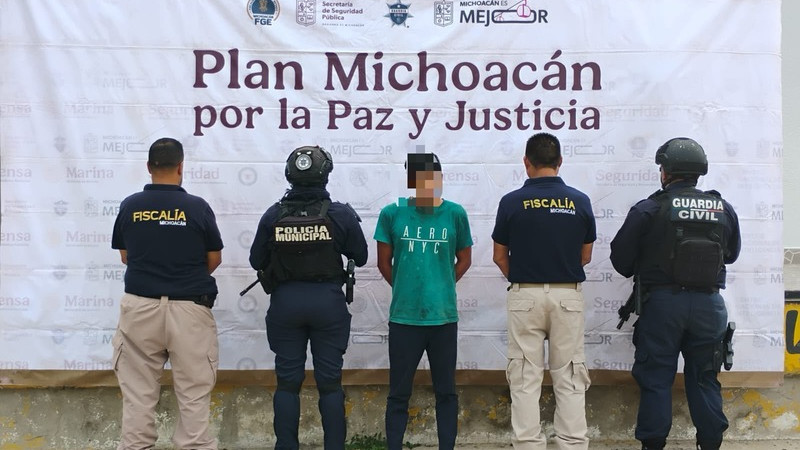 Detienen en Apatzingán, Michoacán a hombre con orden judicial por tentativa de homicidio 