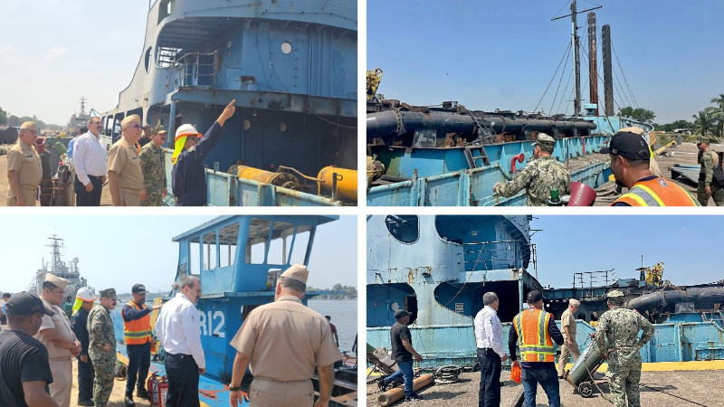 Crearán arrecife artificial con el hundimiento de dos ex dragas donadas por la Marina 