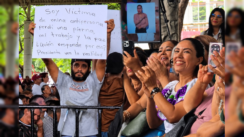 Una pierna menos y cuatro meses de reclamos: Víctima de explosión de mina en Michoacán pide a Sheinbaum ayuda y exhibe a Fanny Arreola por las “muletas de juguete” que le dio  